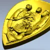 Барельеф "Основатели Киева" - 3D модель STL для ЧПУ