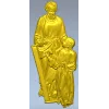 Барельеф "Отец и сын" - 3D модель STL для ЧПУ