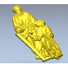 Барельеф "Отец и сын" - 3D модель STL для ЧПУ
