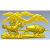 Горизонтальное панно "Погоня за бизоном" - STL 3D модель для ЧПУ