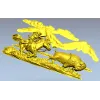 Горизонтальное панно "Погоня за бизоном" - STL 3D модель для ЧПУ