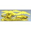 Горизонтальное панно "Погоня за бизоном" - STL 3D модель для ЧПУ