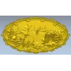 Lakeside Hunt - High Relief Oval STL for CNC