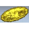 Lakeside Hunt - High Relief Oval STL for CNC