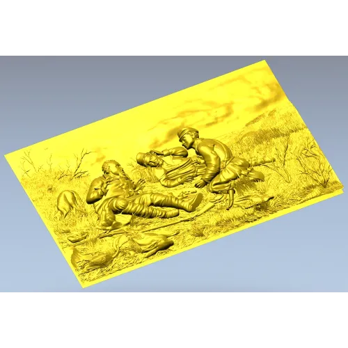 Hunters' Respite - detailed relief 3D model STL for CNC