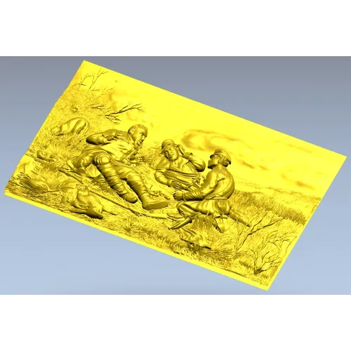Hunters' Respite - detailed relief 3D model STL for CNC