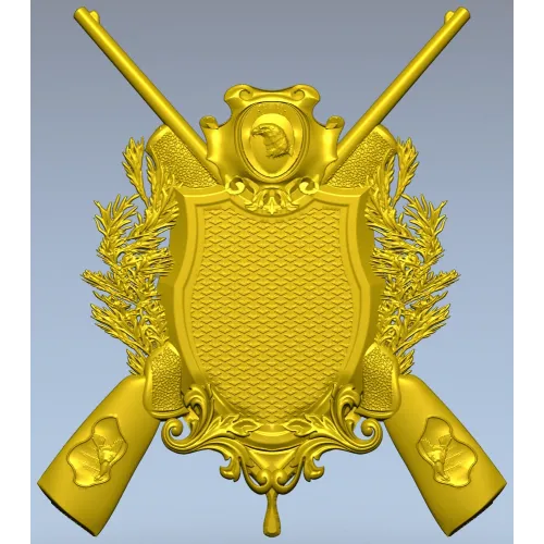 Hunting Crest STL 3D Model for CNC
