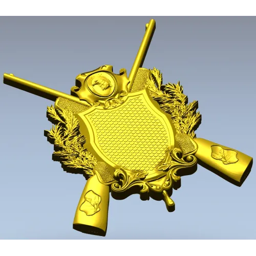 Hunting Crest STL 3D Model for CNC