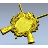 Hunting Crest STL 3D Model for CNC