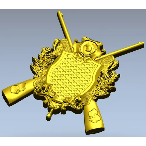 Hunting Crest STL 3D Model for CNC