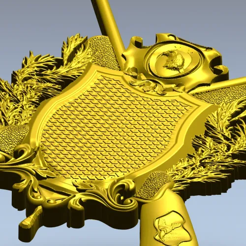 Hunting Crest STL 3D Model for CNC