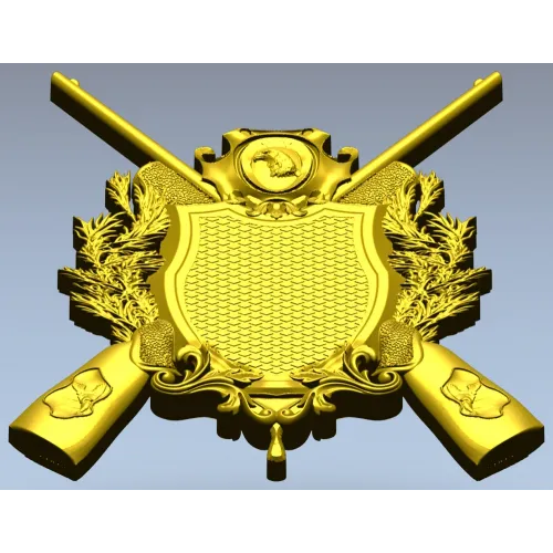 Hunting Crest STL 3D Model for CNC
