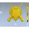 Hunting Crest STL 3D Model for CNC