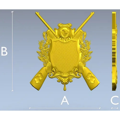 Hunting Crest STL 3D Model for CNC