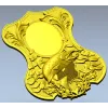 Trout Trophy Shield - STL 3D model for CNC milling