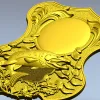 Trout Trophy Shield - STL 3D model for CNC milling