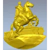 Всадник на скале - рельефная 3D модель STL для ЧПУ