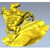 Всадник на скале - рельефная 3D модель STL для ЧПУ