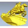 Всадник на скале - рельефная 3D модель STL для ЧПУ