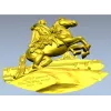 Всадник на скале - рельефная 3D модель STL для ЧПУ