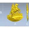 Всадник на скале - рельефная 3D модель STL для ЧПУ