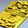 Owl Totem Decorative Panel - STL 3D Model for CNC