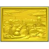 Панно "Сбор урожая у крепости" - 3D STL модель для ЧПУ