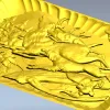 Панно "Лесная погоня" - 3D модель в формате STL для ЧПУ