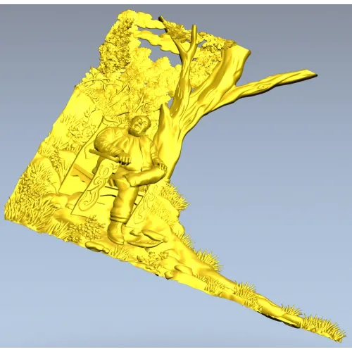 Woodland Rest - corner relief STL for CNC