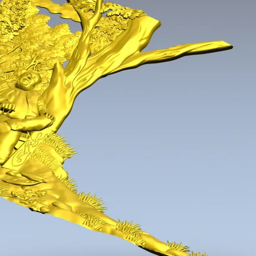 Woodland Rest - corner relief STL for CNC