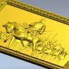 Рельефное панно "Кавалерийский марш" - 3D модель STL для ЧПУ