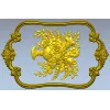 Декоративное панно в стиле рококо - stl модель для ЧПУ