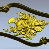 Декоративное панно в стиле рококо - stl модель для ЧПУ