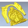 Панно для ЧПУ "Созерцатель" - 3D STL модель для резьбы по дереву