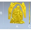 Панно для ЧПУ "Созерцатель" - 3D STL модель для резьбы по дереву