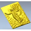 Ascending Christ bas-relief - STL 3D model for CNC milling