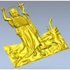 Saint John the Baptist bas-relief STL for CNC