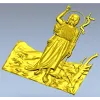 Saint John the Baptist bas-relief STL for CNC