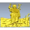 Saint John the Baptist bas-relief STL for CNC