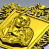 Скорбящая Богоматерь - 3D модель панно в формате STL для ЧПУ