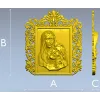 Скорбящая Богоматерь - 3D модель панно в формате STL для ЧПУ