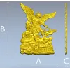 Архангел Михаил - рельефное панно для ЧПУ (STL)