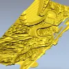 Панно "Арфа и Волны" - 3D модель STL для ЧПУ