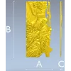 Панно "Арфа и Волны" - 3D модель STL для ЧПУ