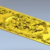 Baroque Hunting Panel - STL 3D Model for CNC