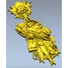 Барочная панно-композиция с трофеями - 3D модель STL для ЧПУ