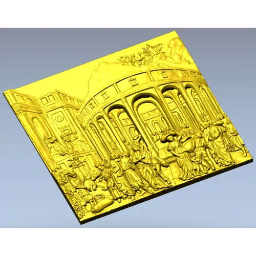 Панно "Римский атрий" - рельефная 3D модель STL для ЧПУ