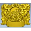 Heraldic Cornucopia Decorative Relief STL