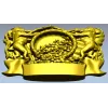 Heraldic Cornucopia Decorative Relief STL