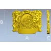 Heraldic Cornucopia Decorative Relief STL